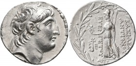 SELEUKID KINGS OF SYRIA. Antiochos VII Euergetes (Sidetes), 138-129 BC. Tetradrachm (Silver, 30 mm, 16.80 g, 12 h), Tyre, SE 181 = 132/1. Diademed hea...