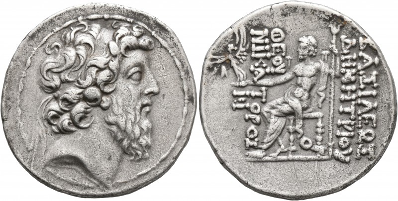 SELEUKID KINGS OF SYRIA. Demetrios II Nikator, second reign, 129-126/5 BC. Tetra...