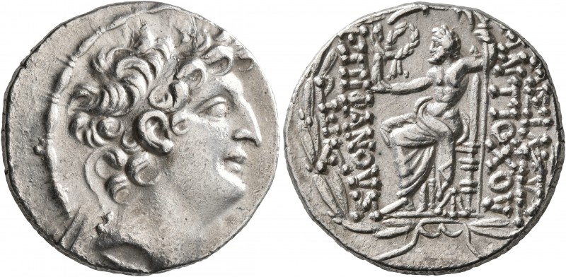 SELEUKID KINGS OF SYRIA. Antiochos VIII Epiphanes (Grypos), 121/0-97/6 BC. Tetra...
