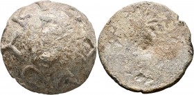 UNCERTAIN EAST. Weight (Lead, 60 mm, 391.72 g), a conical weight with truncated top inscribed ΛOKIOY (Lucius) on the edge. Levantine region, circa 2nd...