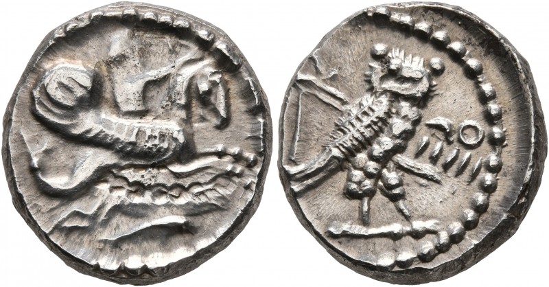 PHOENICIA. Tyre. ‘Uzzimilk, circa 347-332 BC. Shekel (Silver, 19 mm, 8.88 g, 11 ...