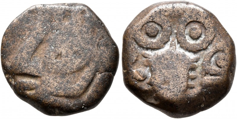 ARABIA, Northwestern. Lihyan. Circa 2nd-1st centuries BC. 'Drachm' (Bronze, 17 m...