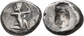 PERSIA, Achaemenid Empire. Time of Darios I to Xerxes I, circa 505-480 BC. Siglos (Silver, 15 mm, 5.35 g), Lydo-Milesian standard, Sardes. Persian kin...