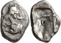 PERSIA, Achaemenid Empire. Time of Artaxerxes I to Xerxes II, circa 455-420 BC. Siglos (Silver, 20 mm, 5.82 g), Lydo-Milesian standard, Sardes or subs...