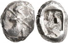 PERSIA, Achaemenid Empire. Time of Xerxes II to Artaxerxes II, circa 420-375 BC. Siglos (Silver, 16 mm, 5.55 g), Lydo-Milesian standard, Sardes or sub...