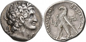PTOLEMAIC KINGS OF EGYPT. Cleopatra III & Ptolemy IX Soter II (Lathyros), 116-107 BC. Tetradrachm (Silver, 27 mm, 13.89 g, 12 h), Alexandria, RY 2 = 1...