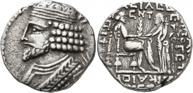 KINGS OF PARTHIA. Vardanes I, circa 38-46. Tetradrachm (Billon, 27 mm, 14.00 g, ...