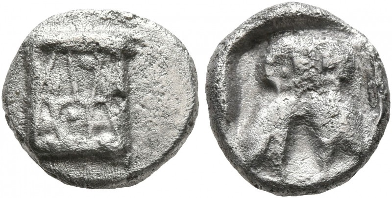 BAKTRIA, Local Issues. Circa 295/3-285/3 BC. Obol (Silver, 9 mm, 1.00 g, 3 h), l...