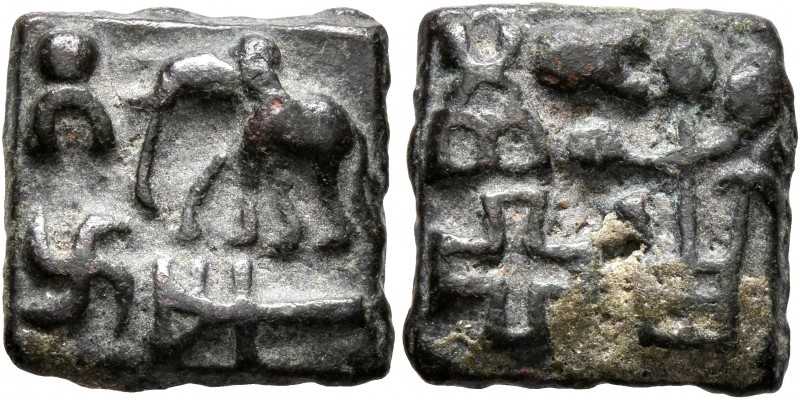 INDIA, Post-Mauryan (Sunga). Sunga Kingdom. Uncertain king. AE (Bronze, 14x14 mm...