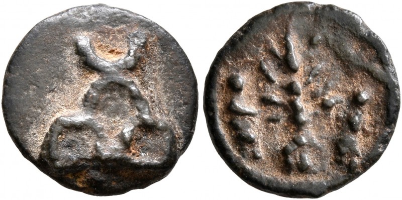 INDIA, Post-Mauryan (Punjab). Taxila (local coinage). AE (Bronze, 13 mm, 1.00 g,...