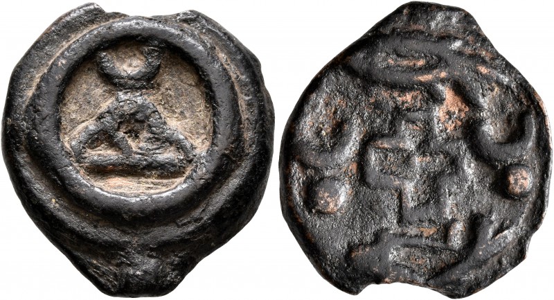 INDIA, Post-Mauryan (Deccan). Anonymous cast coinage. 2nd-1st century BC. AE (Br...