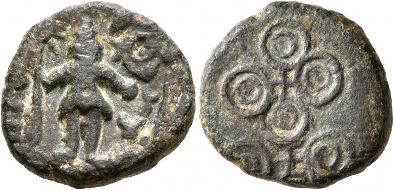 INDIA, Post-Mauryan (Deccan). Anonymous struck coinage. 2nd-1st century BC. AE (...