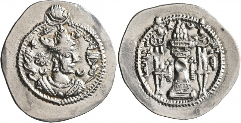 SASANIAN KINGS. Kavadh I, first reign, 488-497. Drachm (Silver, 29 mm, 4.15 g, 3...