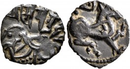 LOCAL ISSUES, Kabul. Shahis (Shahiyas). Jital (Bronze, 16 mm, 1.43 g, 10 h), Samanta Deva, circa 850-1000. SRI SAMANTA DEVA ('Lord Samanta Deva' in Na...