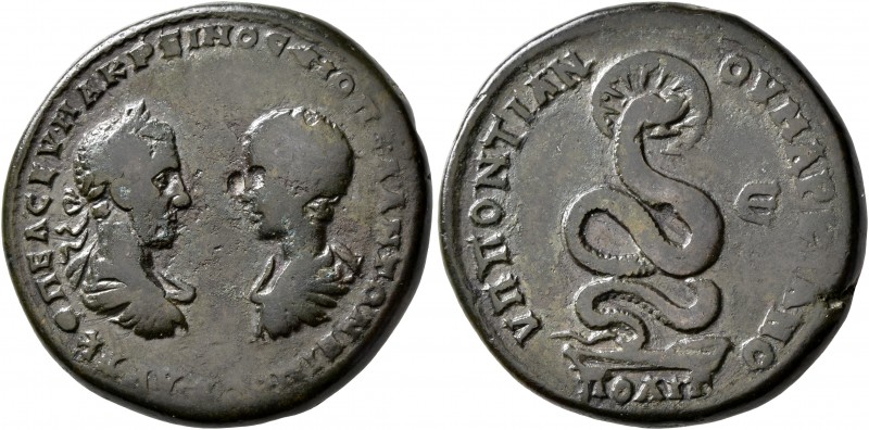 MOESIA INFERIOR. Marcianopolis. Macrinus, with Diadumenian as Caesar, 217-218. P...