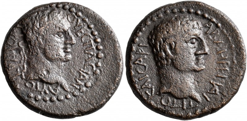THRACE. Abdera. Vespasian, with Titus as Caesar, 69-79. Assarion (Bronze, 21 mm,...