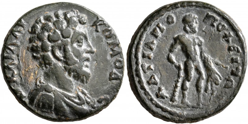 THRACE. Hadrianopolis. Commodus, 177-192. Diassarion (Orichalcum, 21 mm, 5.73 g,...