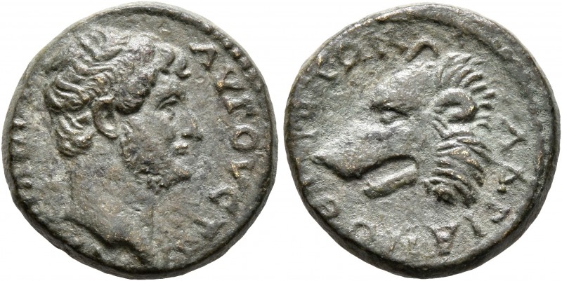 MYSIA. Hadrianotherae. Hadrian, 117-138. Hemiassarion (Orichalcum, 15 mm, 3.11 g...