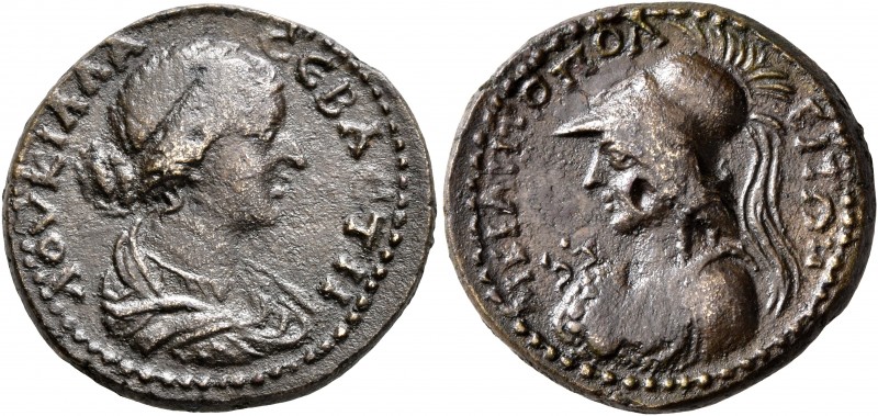 MYSIA. Miletopolis. Lucilla, Augusta, 164-182. Assarion (Orichalcum, 21 mm, 6.59...