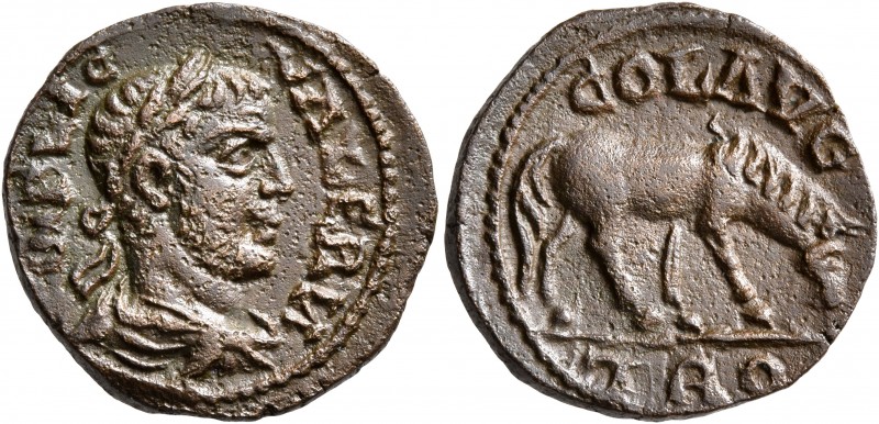 TROAS. Alexandria Troas. Valerian I, 253-260. 'As' (Bronze, 19 mm, 6.25 g, 6 h)....
