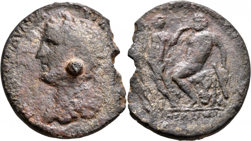 IONIA. League of Thirteen Cities. Antoninus Pius, 138-161. Medallion (Orichalcum...