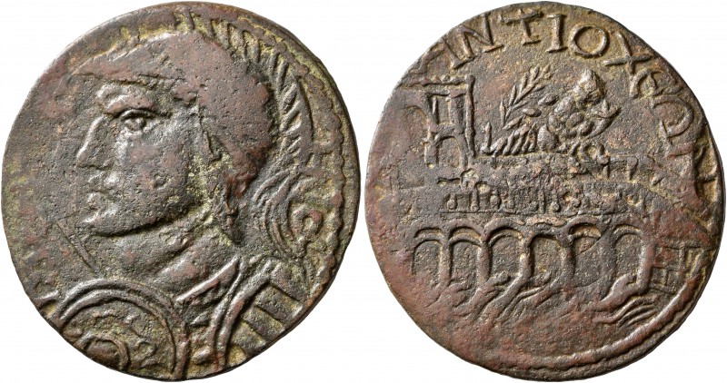 CARIA. Antiochia ad Maeandrum. Gallienus, 253-268. Hexassarion (Bronze, 36 mm, 2...