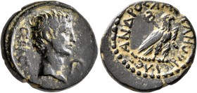 PHRYGIA. Amorium. Augustus, 27 BC-AD 14. Assarion (Bronze, 21 mm, 6.60 g, 12 h), Alexandros, son of Kallipos, magistrate. ϹЄΒΑϹΤΟϹ Bare head of August...