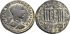 PISIDIA. Antiochia. Gordian III, 238-244. 'Sestertius' (Bronze, 34 mm, 26.00 g, 7 h). IMP CAES M ANT GORDIANVS AVG Laureate, draped and cuirassed bust...
