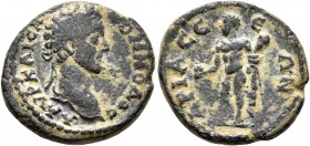 PISIDIA. Ariassus. Commodus, 177-192. Assarion (Bronze, 19 mm, 4.53 g, 5 h). Λ ΑYΡ ΚΑΙϹΑ ΚΟΜΜΟΔOϹ Laureate head of Commodus to right. Rev. ΑΡΙΑϹϹЄΩΝ H...