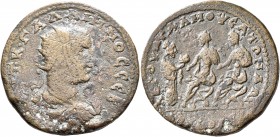CILICIA. Mopsouestia-Mopsos. Gallienus, 253-268. Hexassarion (Bronze, 31 mm, 17.38 g, 12 h), CY 323 = 255/6. AYT•K•ΓAΛΛIHNOC•CЄB Radiate, draped and c...
