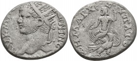 SYRIA, Cyrrhestica. Cyrrhus. Caracalla, 198-217. Tetradrachm (Silver, 24 mm, 12.65 g, 1 h), 215-217. AY K M ANTΩNINOC Radiate head of Caracalla to lef...