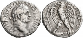 SYRIA, Seleucis and Pieria. Antioch. Vespasian, 69-79. Tetradrachm (Silver, 28 mm, 14.24 g, 12 h), RY 2 = 69/70. ΑΥΤΟΚΡΑ ΚΑΙΣΑ ΟΥΕΣΠΑΣΙΑΝΟΥ Laureate h...