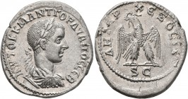 SYRIA, Seleucis and Pieria. Antioch. Gordian III, 238-244. Tetradrachm (Billon, 27 mm, 9.41 g, 6 h), 238-240. AYTOK K M ANT ΓOPΔIANOC CЄB Laureate, dr...