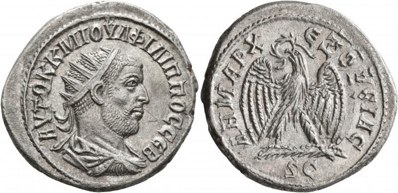 SYRIA, Seleucis and Pieria. Antioch. Philip I, 244-249. Tetradrachm (Billon, 28 ...