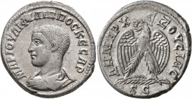 SYRIA, Seleucis and Pieria. Antioch. Philip II, as Caesar, 244-247. Tetradrachm (Billon, 26 mm, 11.26 g, 6 h), 244. MAP IOYΛI ΦIΛIΠΠOC KЄCAP Bare-head...