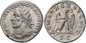 SYRIA, Seleucis and Pieria. Antioch. Trajan Decius, 249-251. Tetradrachm (Silver, 25 mm, 13.63 g, 6 h). AYT K Γ MЄ KY ΔЄKIOC TPAIANOC CЄB Radiate and ...