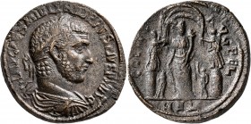 SYRIA, Coele-Syria. Heliopolis. Philip I, 244-249. Tetrassarion (Bronze, 29 mm, 15.00 g, 7 h). IMP CAES M IVL PHILIPPVS PIVS FEL AVG Laureate, draped ...