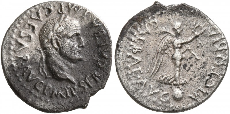 Galba, 68-69. Quinarius (Silver, 15 mm, 1.70 g, 7 h), Lugdunum, December 68-15 J...