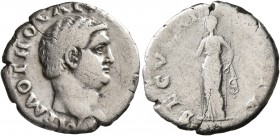 Otho, 69. Denarius (Silver, 19 mm, 2.99 g, 7 h), Rome, 15 January-16 April 69. [I]MP M OTHO CAE[SAR AVG TR P] Bare head of Otho to right. Rev. SECVRI[...