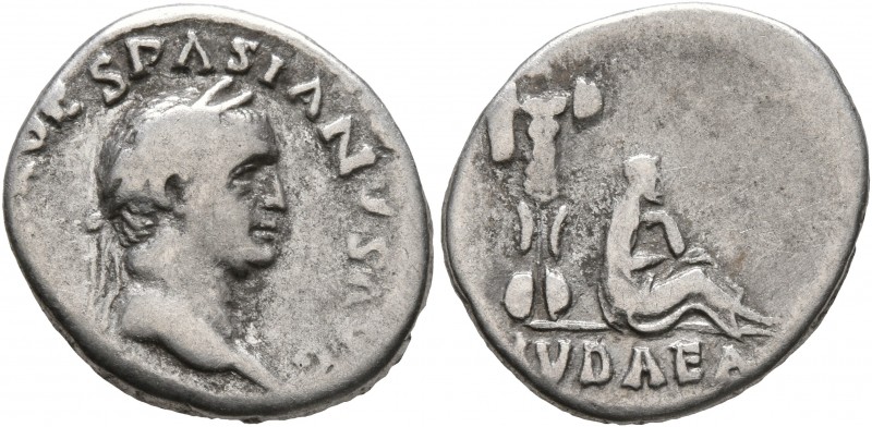 Vespasian, 69-79. Denarius (Silver, 17 mm, 3.14 g, 6 h), Rome, 69-70. [IMP CAESA...