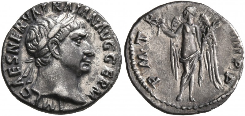 Trajan, 98-117. Denarius (Silver, 18 mm, 2.92 g, 7 h), Rome, 102. IMP CAES NERVA...