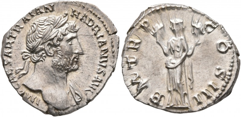 Hadrian, 117-138. Denarius (Silver, 18 mm, 2.91 g, 7 h), Rome, 119-circa mid 120...