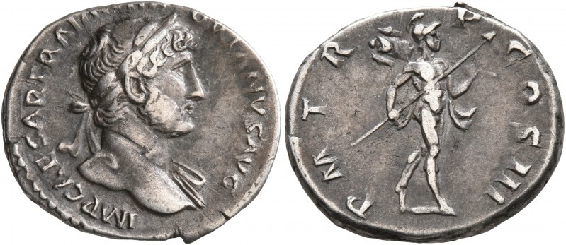 Hadrian, 117-138. Denarius (Silver, 18 mm, 3.60 g, 6 h), Rome, circa late 120-12...