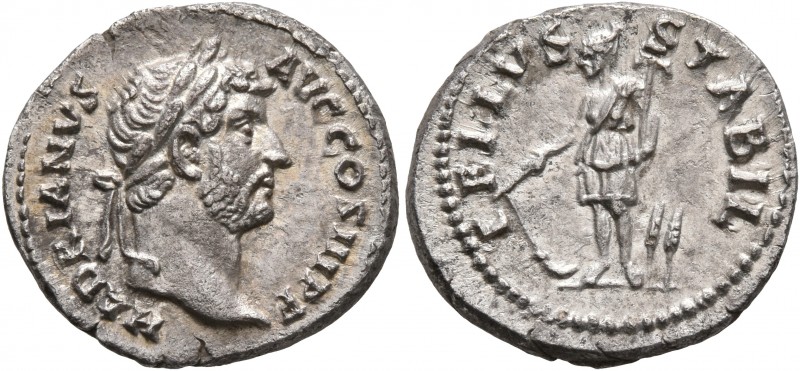 Hadrian, 117-138. Denarius (Silver, 18 mm, 3.49 g, 7 h), Rome, circa mid 130s. H...