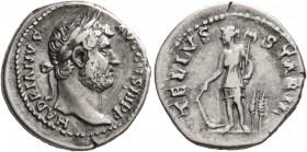Hadrian, 117-138. Denarius (Silver, 18 mm, 3.30 g, 6 h), Rome, circa mid 130s. HADRIANVS AVG COS III P P Laureate head of Hadrian to right. Rev. TELLV...