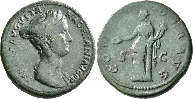 Sabina, Augusta, 128-136/7. Sestertius (Orichalcum, 32 mm, 24.50 g, 5 h), Rome, ...