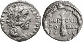 Commodus, 177-192. Denarius (Silver, 16 mm, 2.79 g, 1 h), Rome, 192. L AEL AVREL COMM AVG P FEL Head of Commodus to right, wearing lion skin headdress...