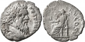 Pertinax, 193. Denarius (Silver, 18 mm, 1.54 g, 6 h), Rome. [IMP CAES P HELV] PERTIN AVG Laureate head of Pertinax to right. Rev. [OPI DIVIN] TR P COS...