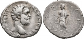 Clodius Albinus, as Caesar, 193-195. Denarius (Silver, 19 mm, 3.29 g, 10 h), Rome, 194-195. D CLOD SEPT ALBIN CAES Bare head of Clodius Albinus to rig...