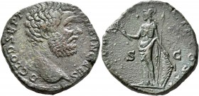 Clodius Albinus, as Caesar, 193-195. Sestertius (Orichalcum, 29 mm, 19.77 g, 6 h), Rome, 194-195. D CLOD SEPT ALBIN CAES Bare head of Clodius Albinus ...